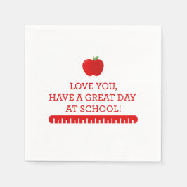 Zurück zum Schulessen Napkin Serviette