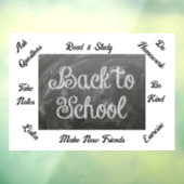 Zurück zum Schulfenster Fensteraufkleber (Blatt 3)