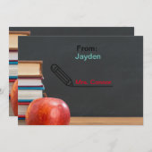 Zurück zum Schuljahr Lehrerkarte Einladung (Vorne/Hinten)