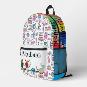 Zurück zum Schulkid Bedruckter Rucksack