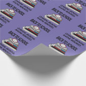 Zurück zum Schullehrer Geschenkpapier (Ecke)