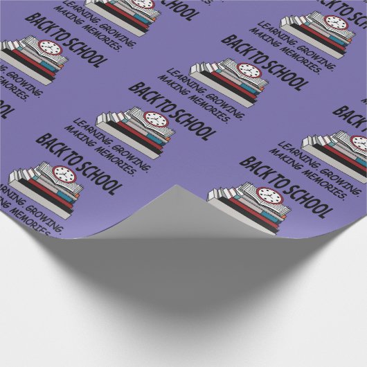 Zurück zum Schullehrer Geschenkpapier (Ecke)