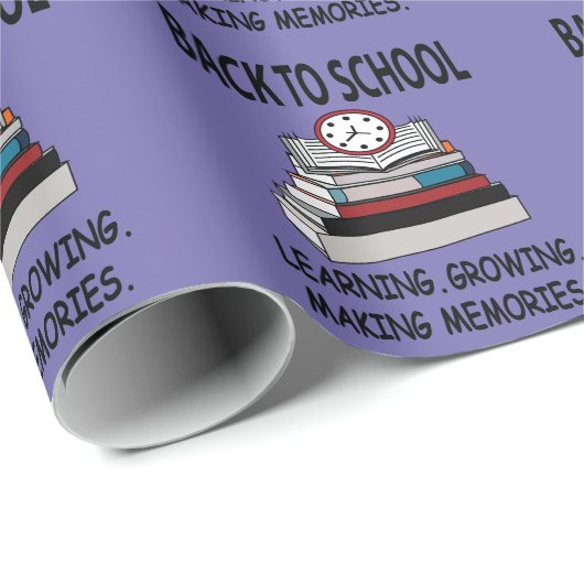 Zurück zum Schullehrer Geschenkpapier (Rolleneckpunkt)