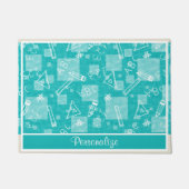 Zurück zum Schullehrer im Klassenzimmer Fußmatte (Vorderseite)