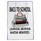 Zurück zum Schullehrer Mittlere Geschenktüte (Rückseite)