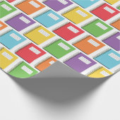 Zurück zum Schullehrer-Notebook Geschenkpapier (Ecke)