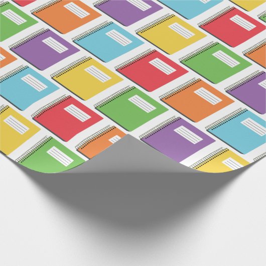 Zurück zum Schullehrer-Notebook Geschenkpapier (Ecke)