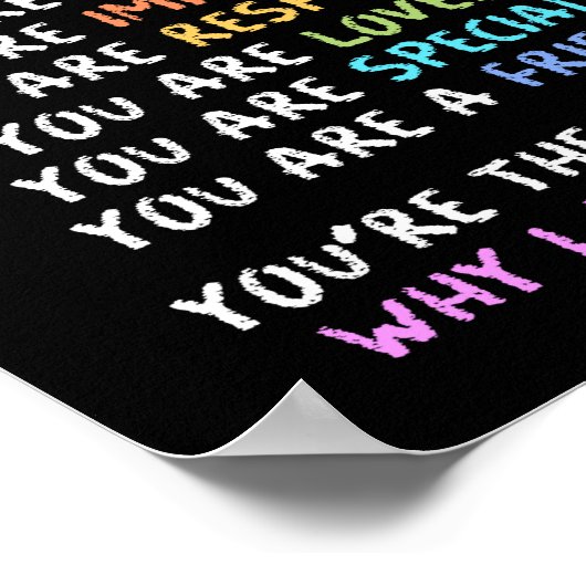 Zurück zum Schullehrer, wenn er das hier betritt Poster (Ecke)