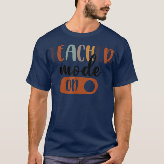 Zurück zum Schullehrermodus auf Leopard T-Shirt