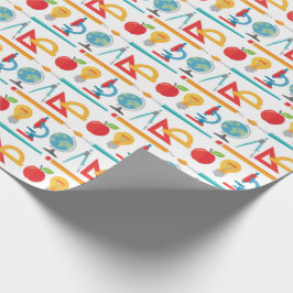 Zurück zum Schulmuster - Bildung des Lehrers Geschenkpapier