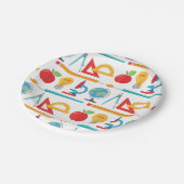 Zurück zum Schulmuster - Bildung des Lehrers Pappteller (Schrägansicht)