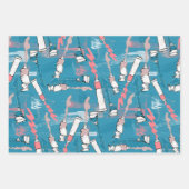 Zurück zum Schulmuster Geschenkpapier Set (Vorderseite 3)