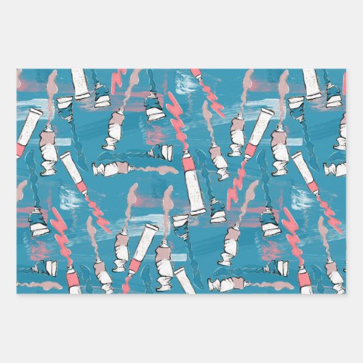 Zurück zum Schulmuster Geschenkpapier Set (Vorderseite 3)