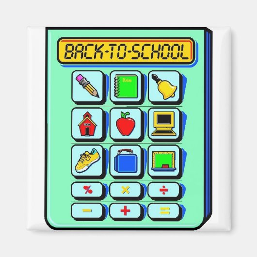 Zurück zum Schulrechner Magnet (Vorne)