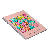 Zurück zum Schulretro-Lehrer-Spiralheft Notizblock (Rechte Seite)