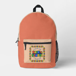 Zurück zum Schulrucksack Bedruckter Rucksack