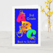 Zurück zum Schulspass für Kinder Karte (Gelbe Blume)