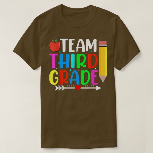 Zurück zum Schulteam Dritte Stufe 3 Lehrerin Stude T-Shirt (Design vorne)