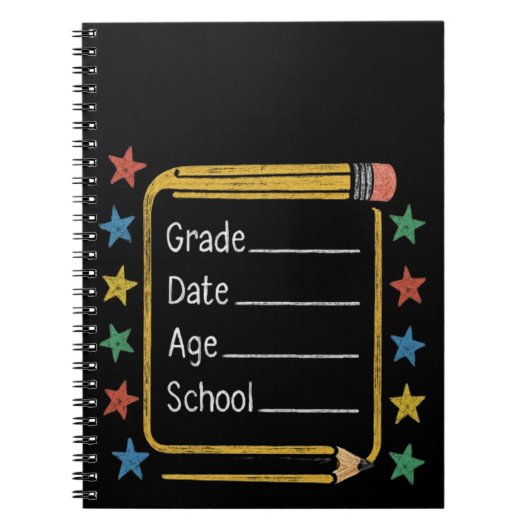 Zurück zum Schulzeichen | Erster Schultag Notizblock (Vorderseite)