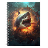 Zurück zum Schwarzen Hai-Angriff Notizblock (Vorderseite)