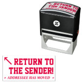 "Zurück zum Sender!" Briefmarke Permastempel (Beispiel)