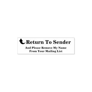 Zurück zum Sender - Entfernen des Namens aus der M Permastempel