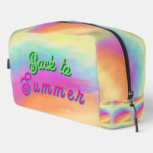 Zurück zum Sommer Toilettenbeutel Waschbeutel (Rechte Ecke)