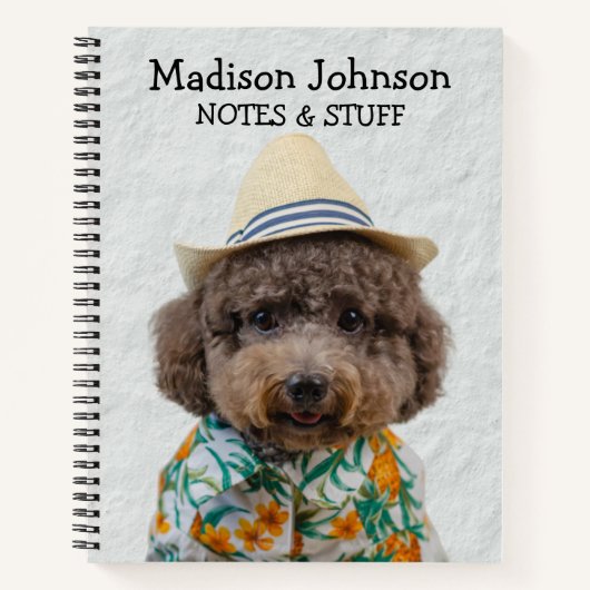 Zurück zum Spielzeug-Poodle-Notebook Notizblock (Vorderseite)