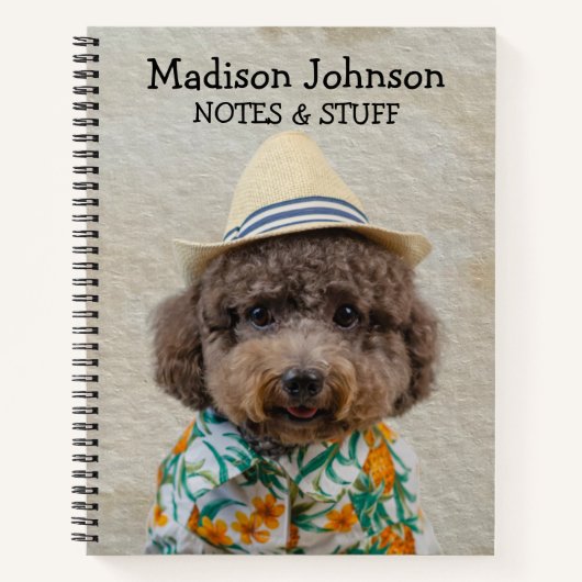 Zurück zum Spielzeug-Poodle-Notebook Notizblock (Vorderseite)