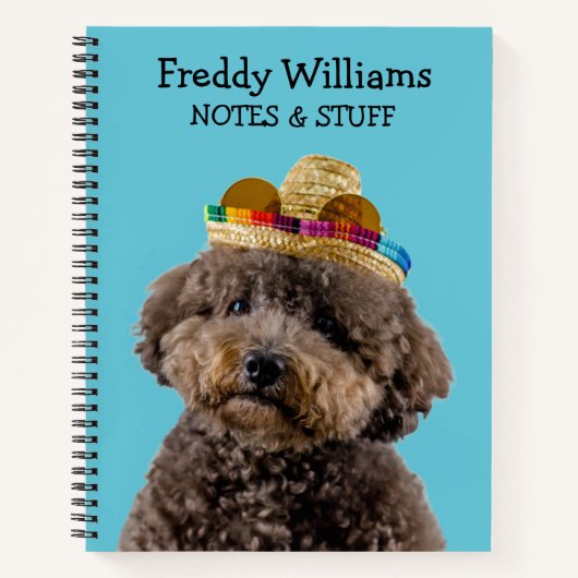Zurück zum Spielzeug-Poodle-Notebook Notizblock (Vorderseite)