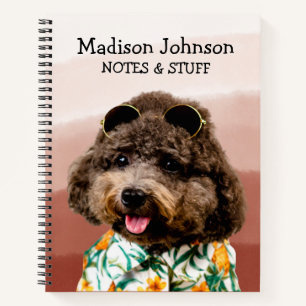 Zurück zum Spielzeug-Poodle-Notebook Notizblock