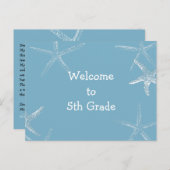 Zurück zum Starfish Willkommen in der Schule Postkarte (Vorne/Hinten)