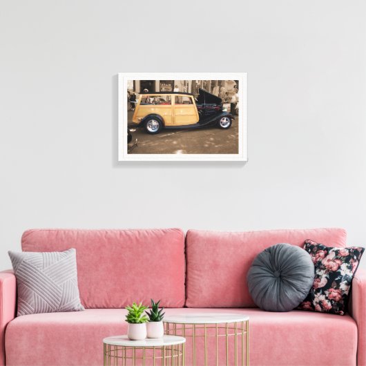 Zurück zum Strand (mit Grenze) Leinwanddruck (Insitu (Wohnzimmer))