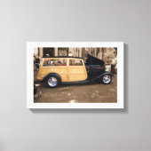 Zurück zum Strand (mit Grenze) Leinwanddruck (Vorderseite)