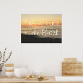 ZURÜCK ZUM STRANDPOSTER POSTER (Küche)