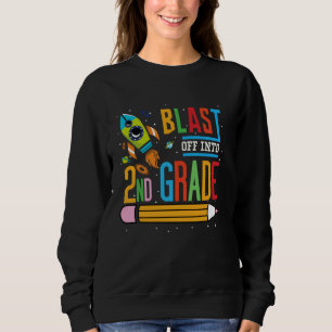 Zurück zum T-Shirt der Rakete der Schule Sweatshirt