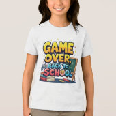 Zurück zum T - Shirt der Schule | Funny Gamer Sch (Vorderseite)