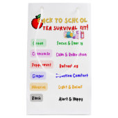 Zurück zum Tee-Überlebenskit der Schule Kleine Geschenktüte (Vorderseite)