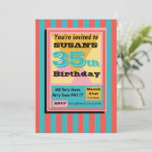 Zurück zum Thema der 90er Jahre im Party 1990 Einladung (Stehend Vorderseite)