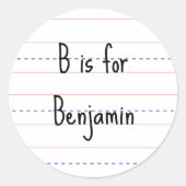 Zurück zum Thema Notebook in der Schule Runder Aufkleber (Vorderseite)