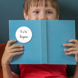 Zurück zum Thema Notebook in der Schule Runder Aufkleber