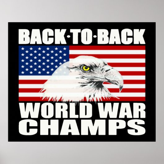 Zurück zum Weltkrieg Champs Eagle Poster - Groß (Vorne)