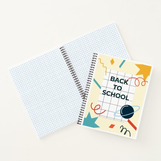 Zurück zur Abstrakten Notebook-Abdeckung der Schul Notizblock (Innenseite)