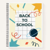 Zurück zur Abstrakten Notebook-Abdeckung der Schul Notizblock (Vorderseite)
