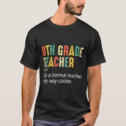 Zurück zur achten Klasse Definition 8. Klasse T T-Shirt (Vorderseite)