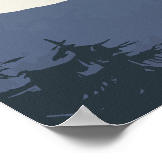 Zurück zur Alphabet-Seekarte der Berge Poster (Ecke)