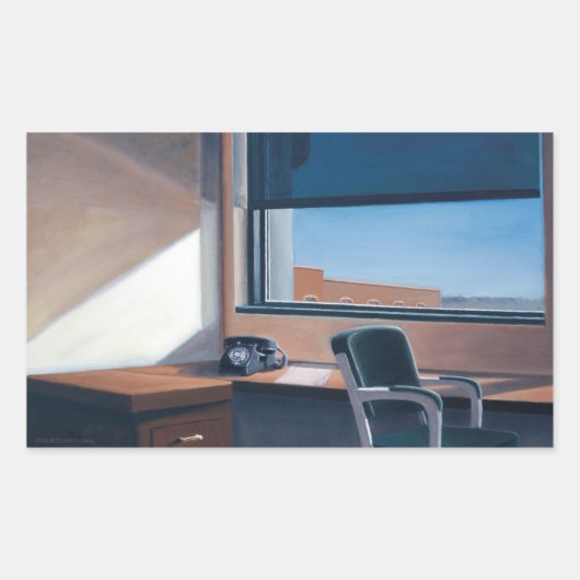 Zurück zur Arbeit 2003 Rechteckiger Aufkleber (Vorderseite)