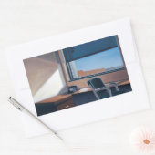 Zurück zur Arbeit 2003 Rechteckiger Aufkleber (Umschlag)