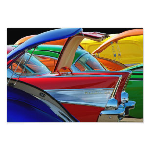 Zurück zur Automobilausstellung. Fotodruck