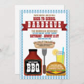 Zurück zur Barbeque-Party Einladung der Schule (Vorne/Hinten)